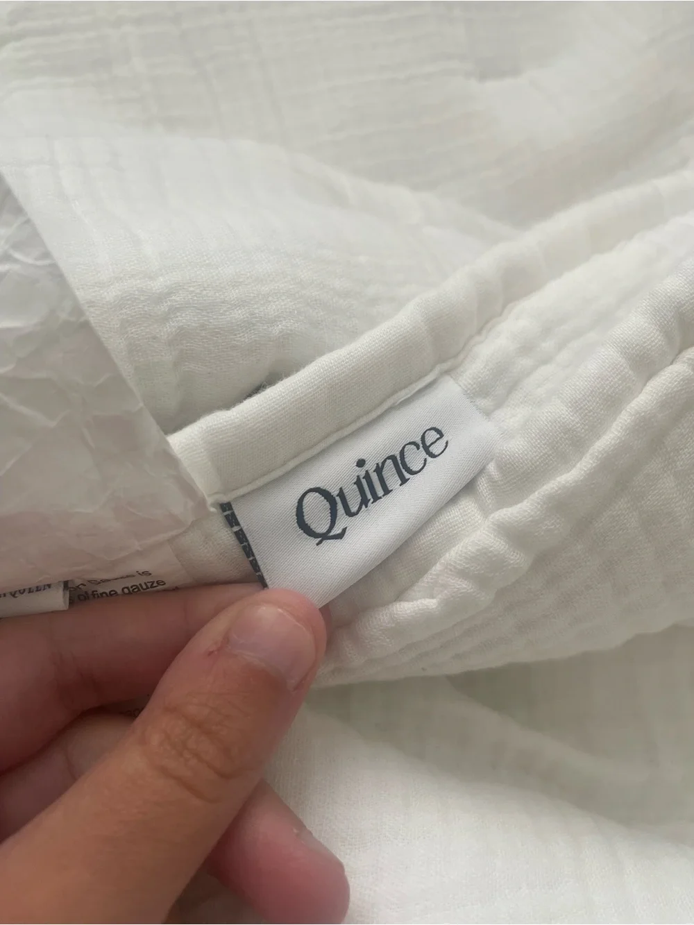 Quince Airy Cotton Gauze Quilt White Full/Queen nwot